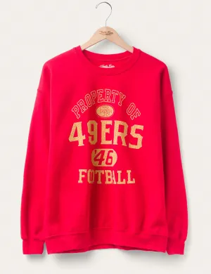 Chic Hoodie 49ers Property Crew Fleece, Red
