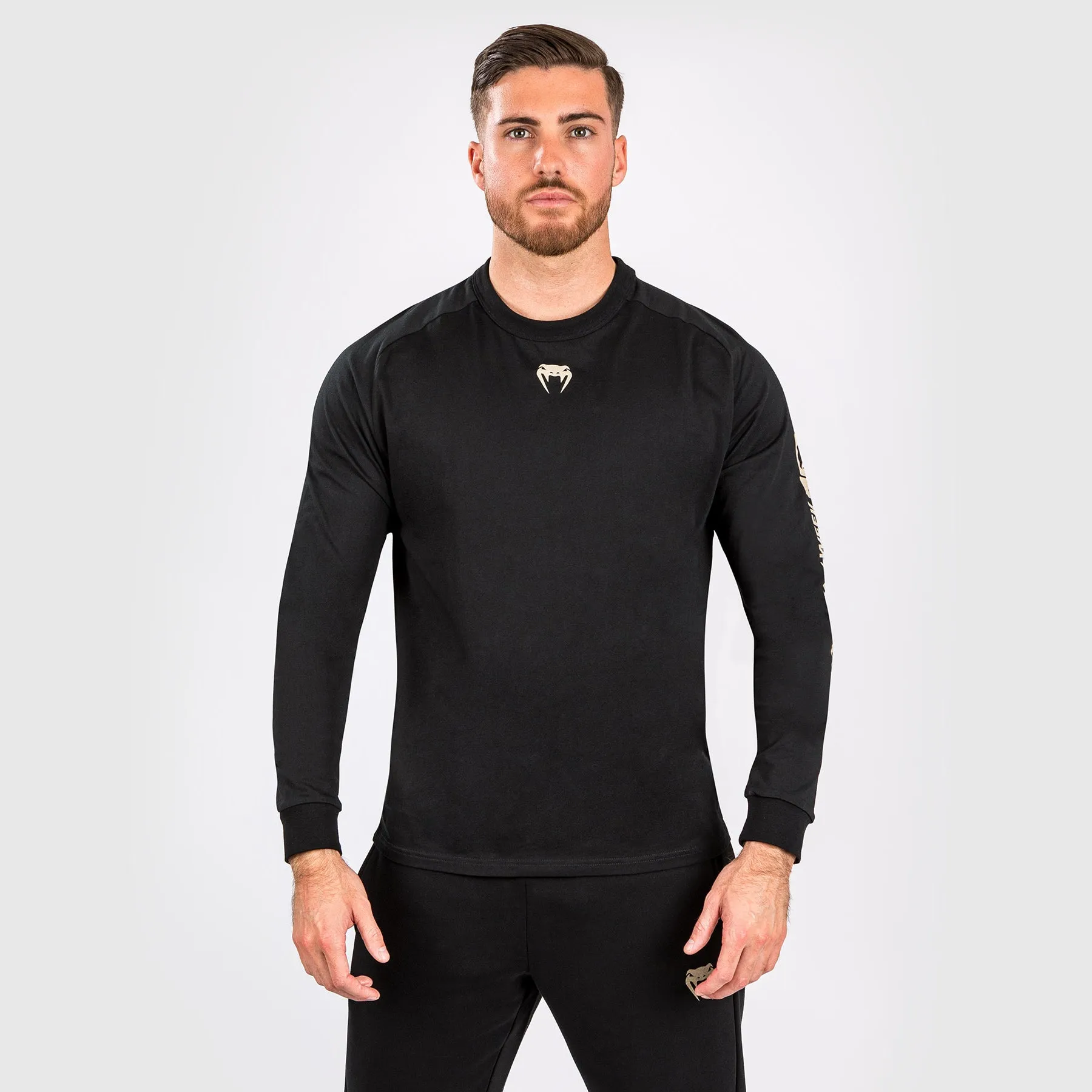 UFC Adrenaline by Venum Fight Week Men??s Long-sleeve T-shirt - Black Light Outfit Sleek Comfort Fit