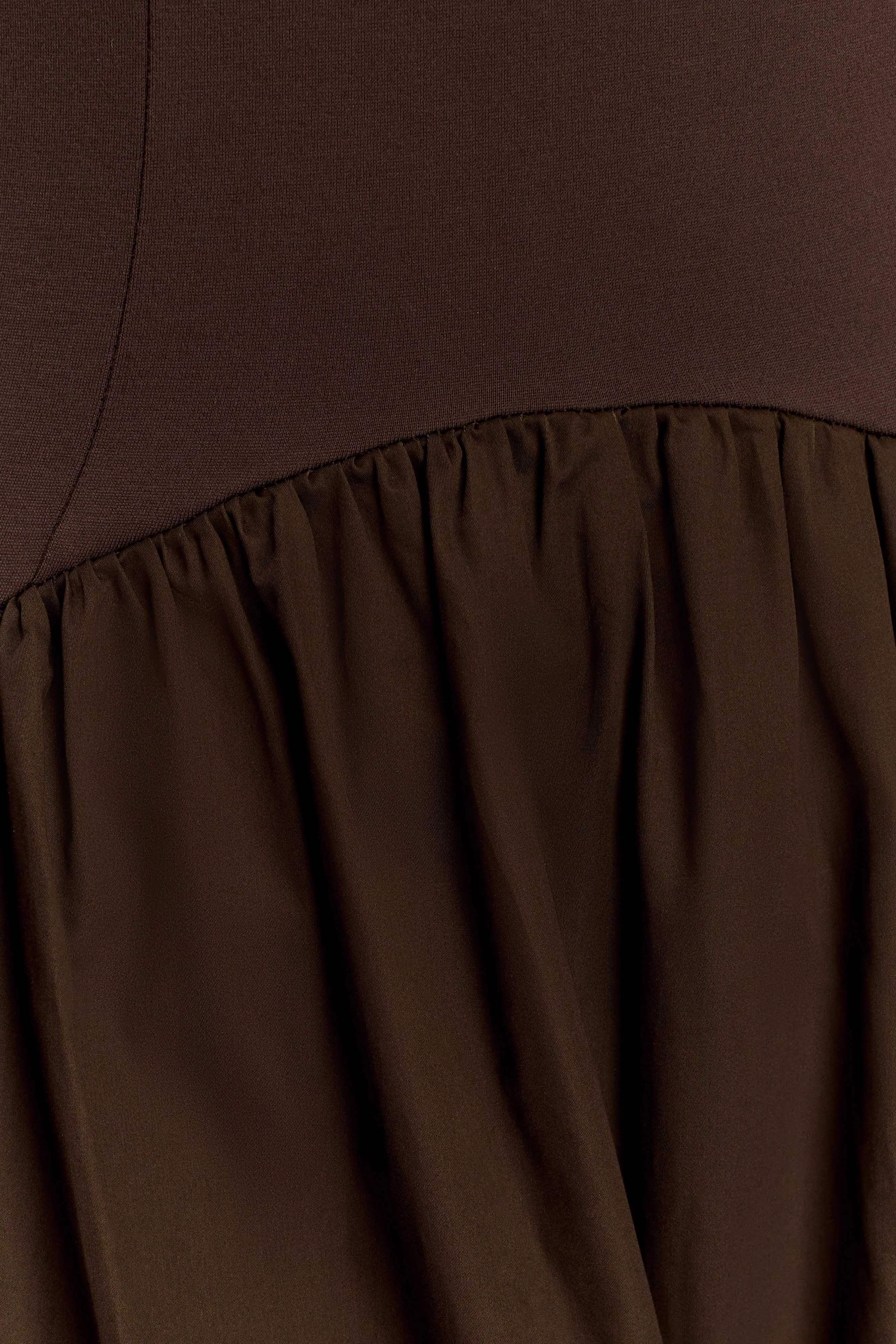 Acacia Contrast Sleeveless Maxi Dress - Chocolate Sophisticated Comfort