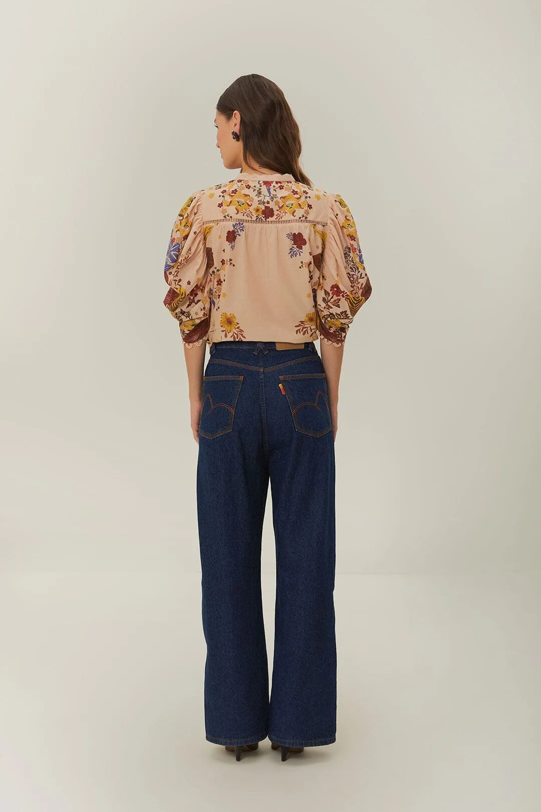 Clean Finish Dark Denim High Waist Snips Pants