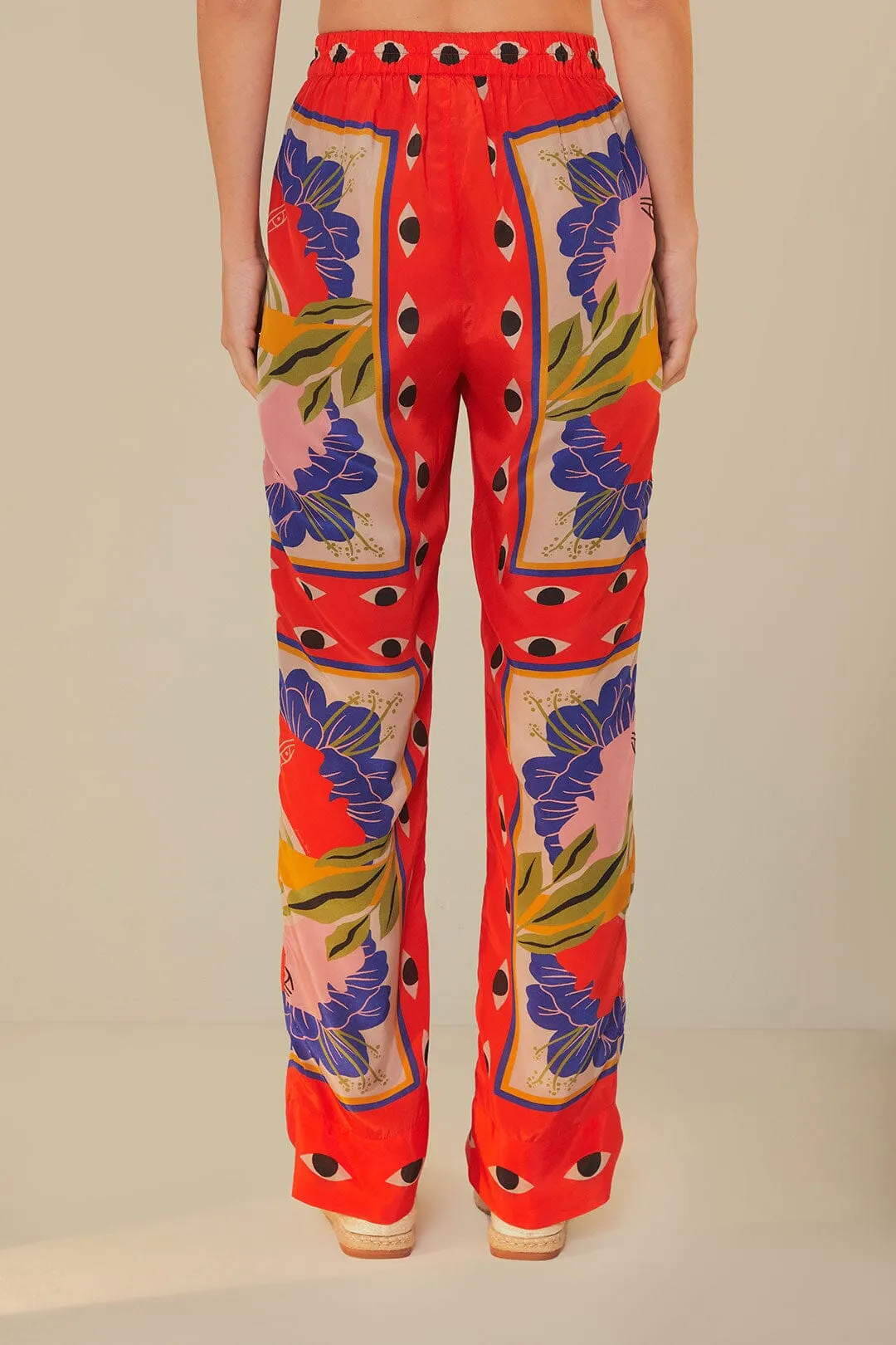 Convertible legs Effortless Design Sand Surreal Scarf Pajama Pants