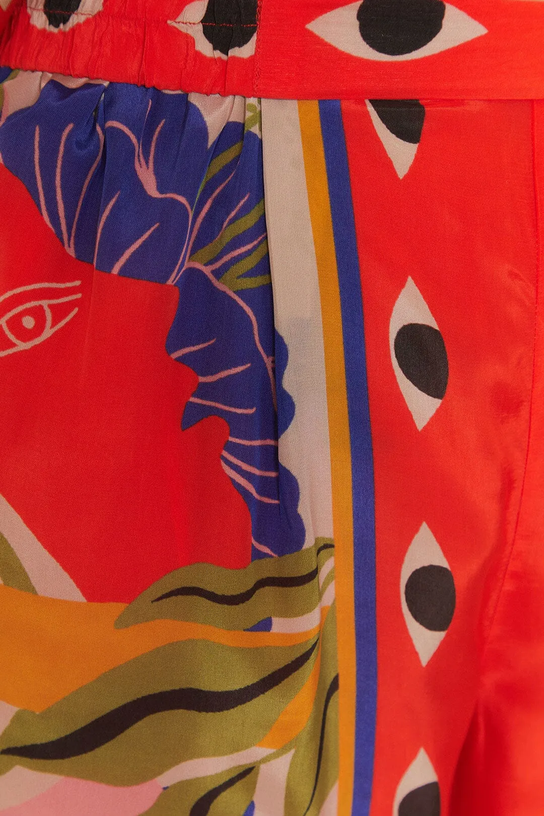 Sand Surreal Scarf Pajama Pants Flexible Leg Recyclable Fabric Blend