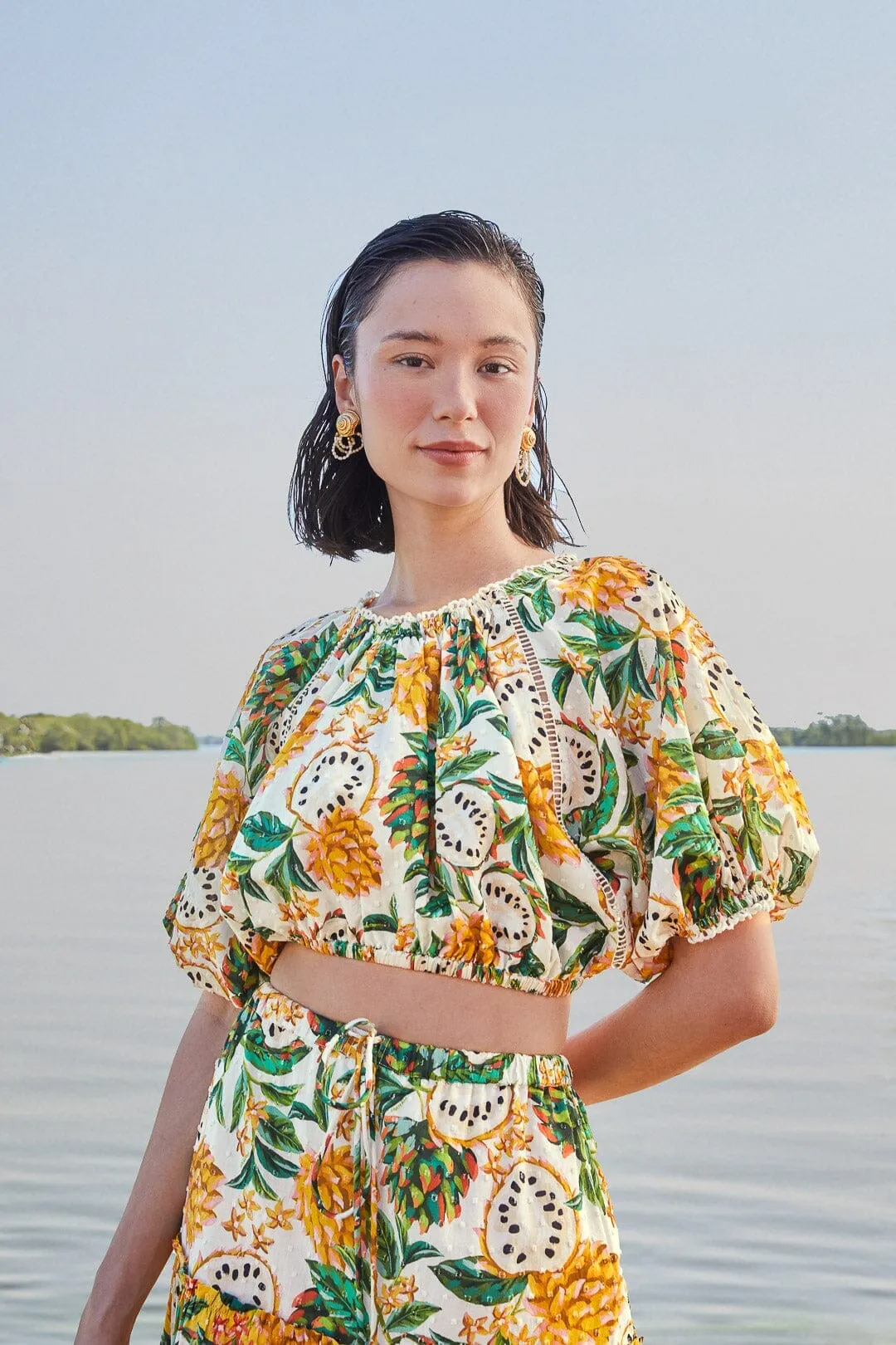 Weather Guard Off-White Biriba Cropped