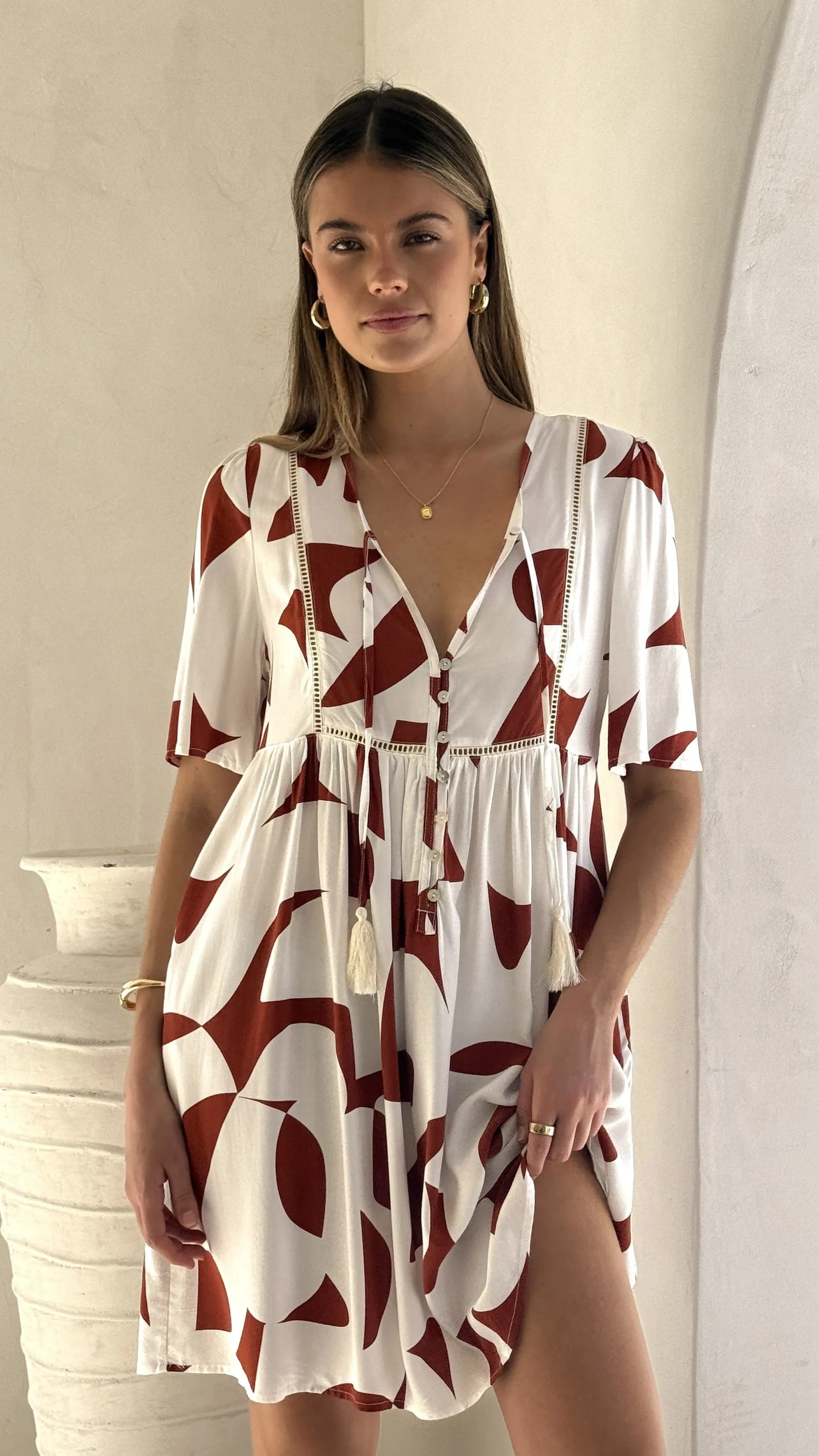 Adalynn Mini Dress - Sienna Sleek Flex Layered Comfort