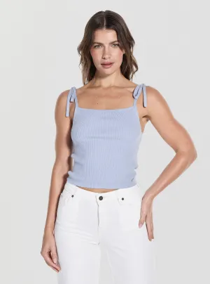 Chill Design Comfortable Casual Eco Blue Sage Tank Top Sweater