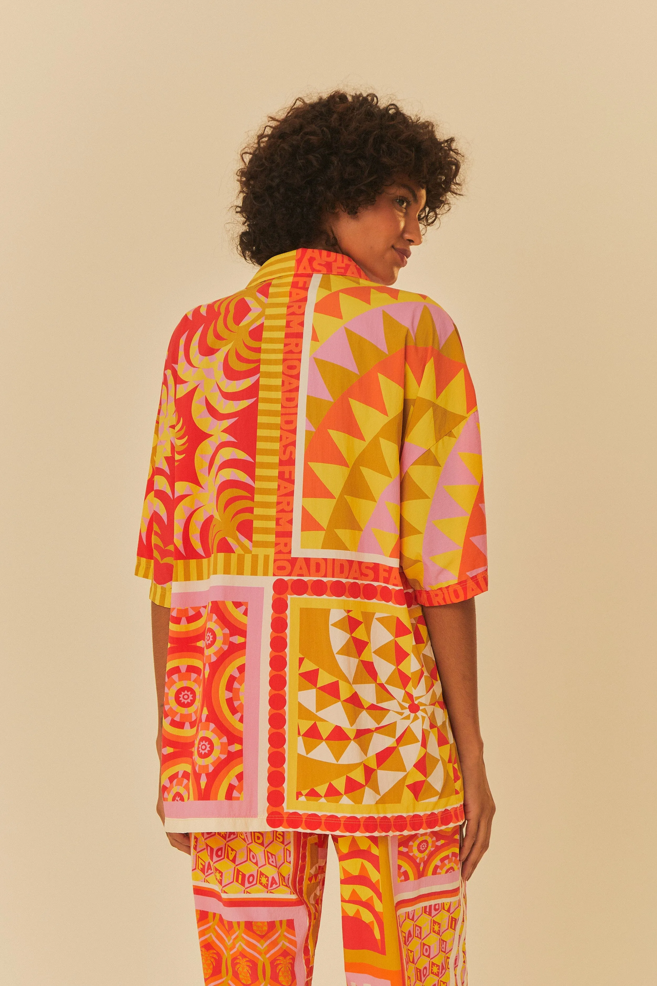 Adjustable Waistbands Adidas Farm Solar Kaleidoscope Pink Top