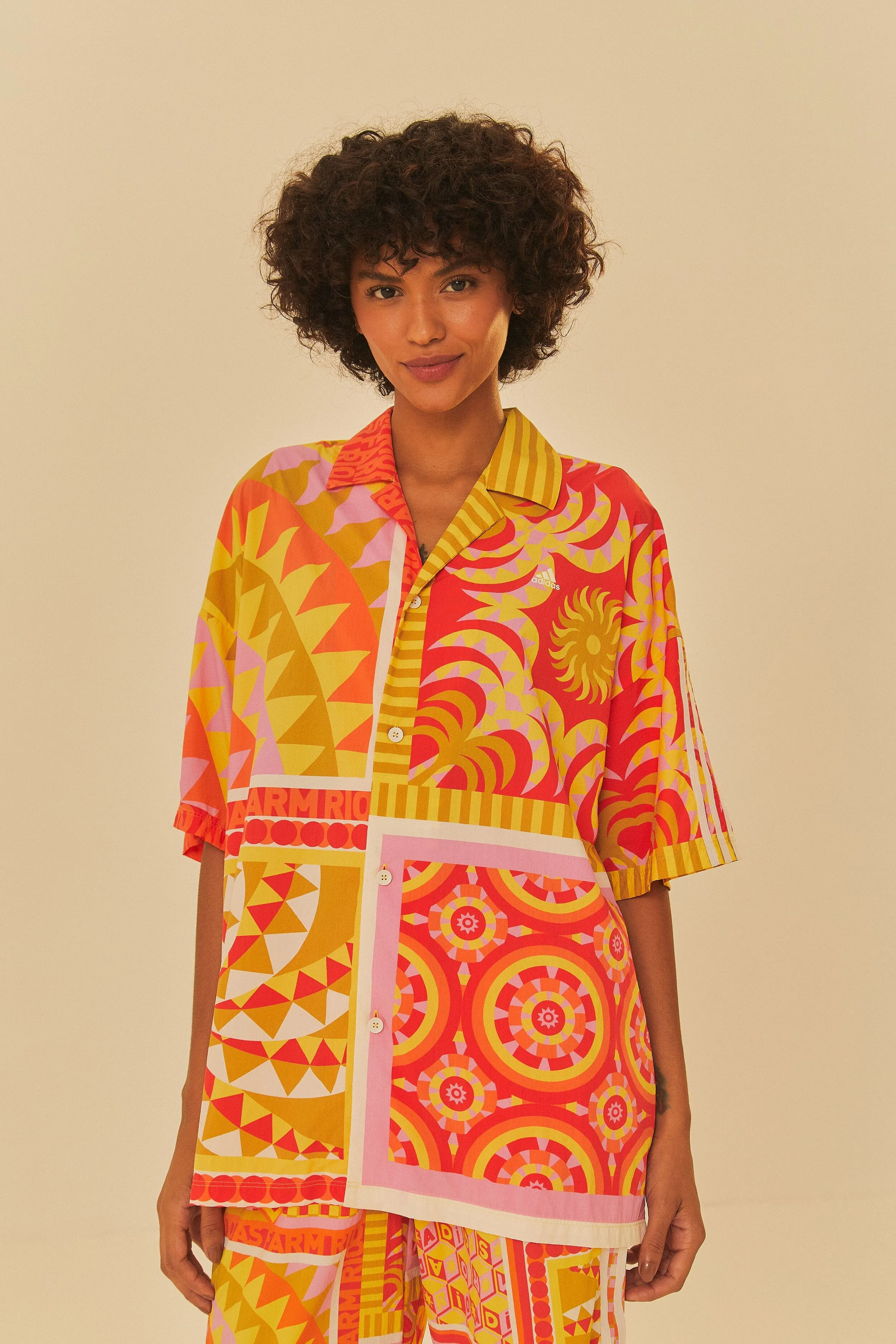 Adidas Farm Solar Kaleidoscope Pink Top Warm Hoodie Virtual Fit