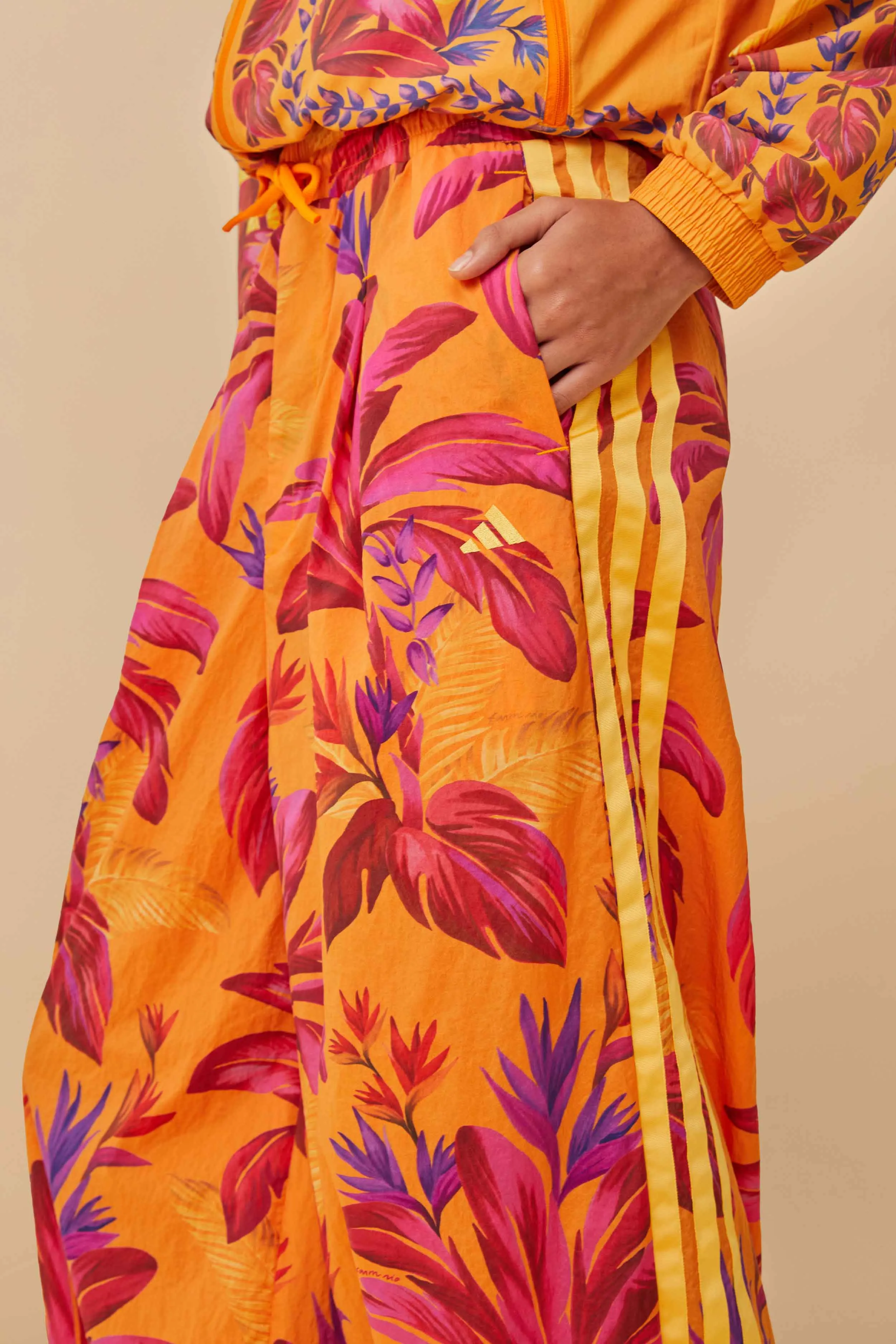 Adidas Tropical Breeze Bright Orange Pants Stretchable