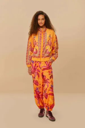 Soft Waistband Adidas Tropical Breeze Bright Orange Pants