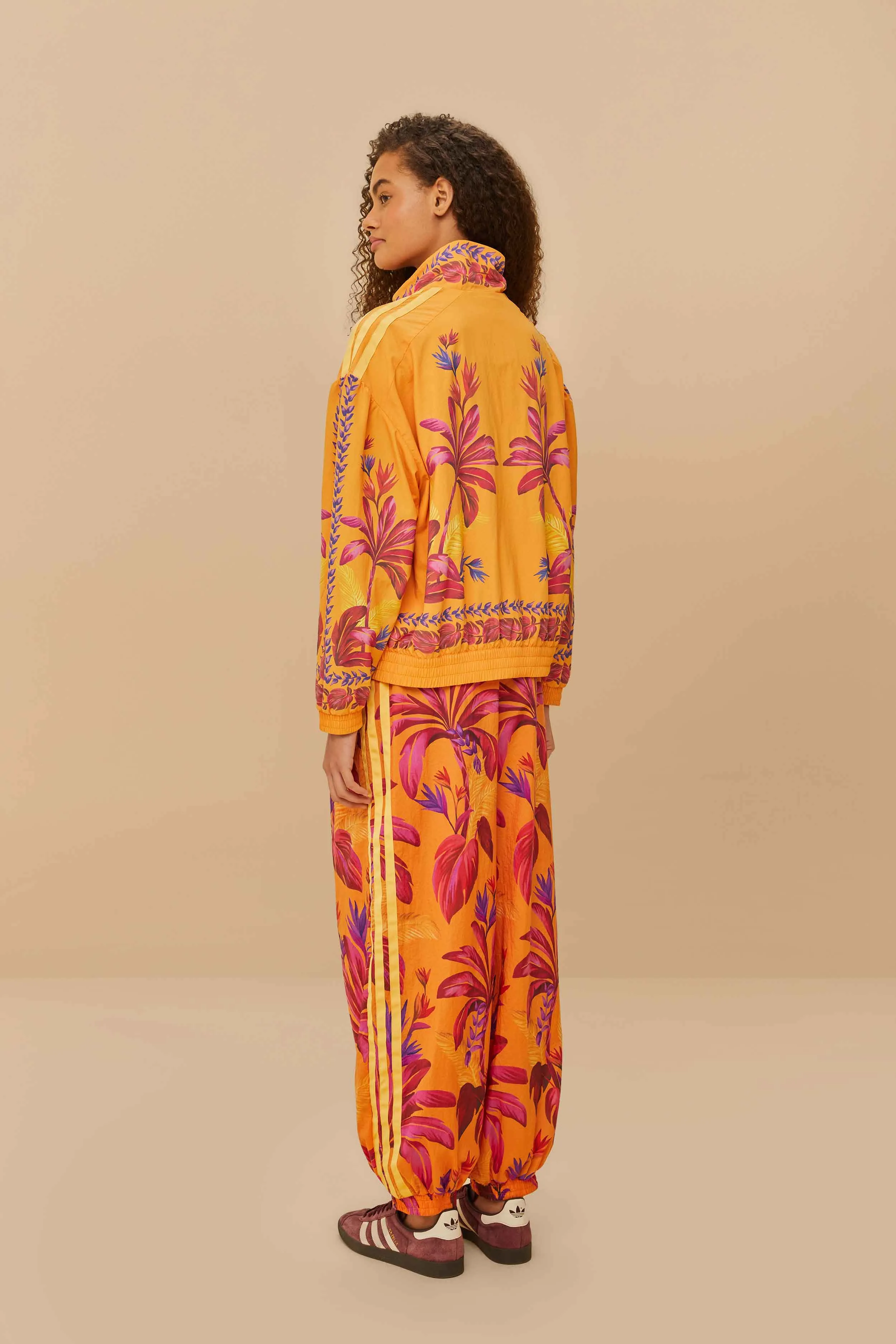 Pocket Reinforcement Flattering Style Adidas Tropical Breeze Bright Orange Pants