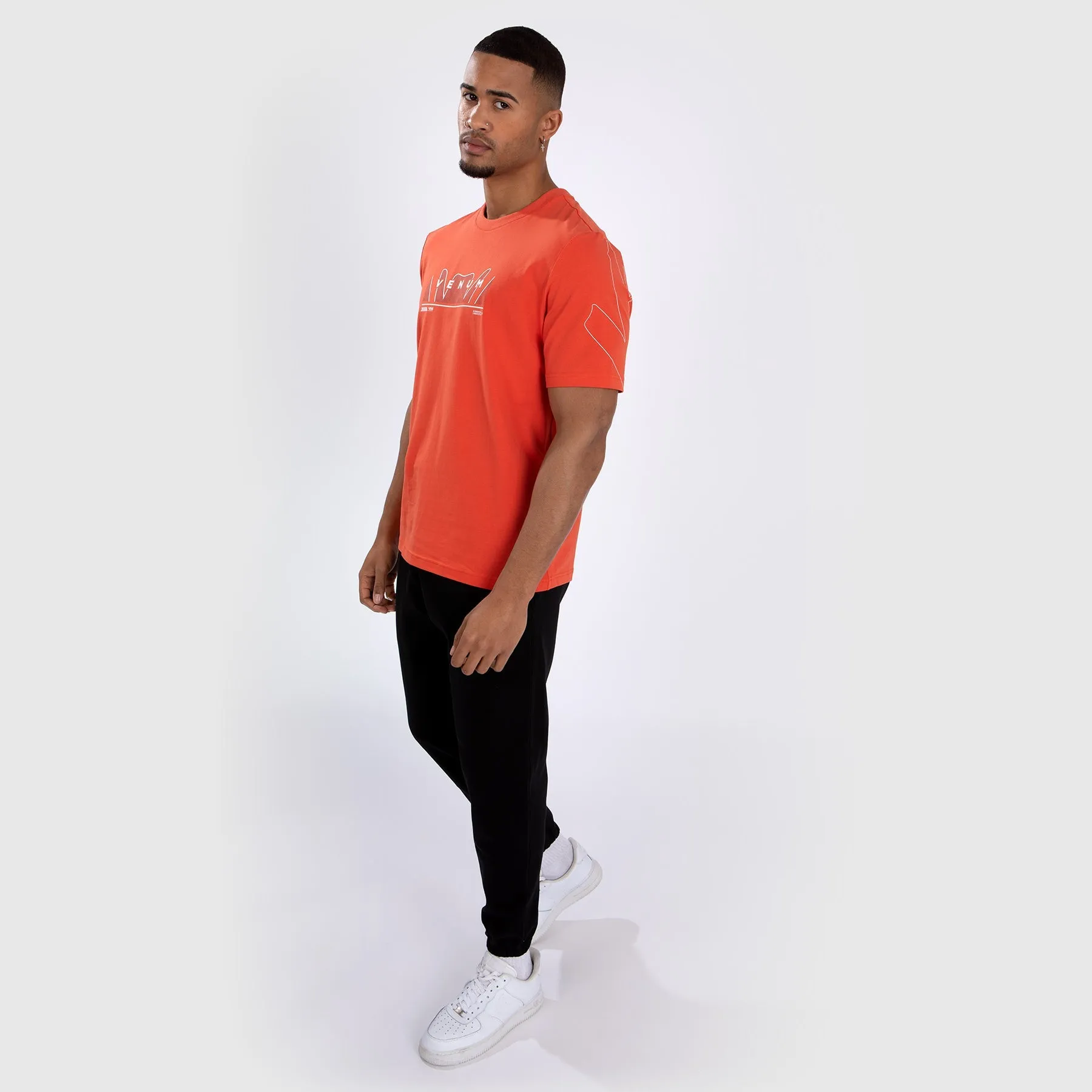Unisex Core Venum Snake Print T-Shirt - Fluo Orange