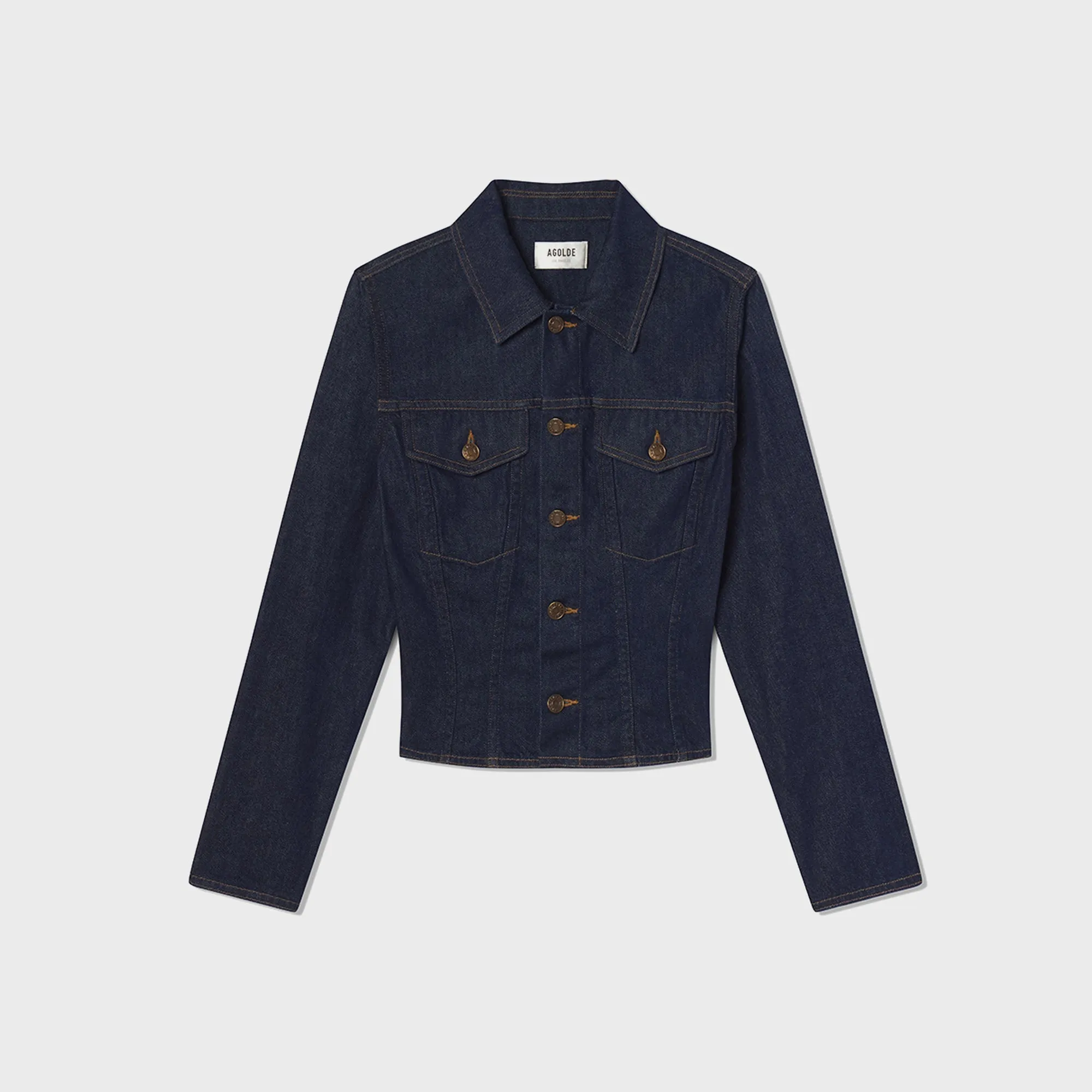 Thermal Insulation Comfortable Urban Piece Agolde Contoured Jacket - Rinse