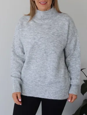 Alain Knit - Grey Ribbed Structure Stain Release Coating