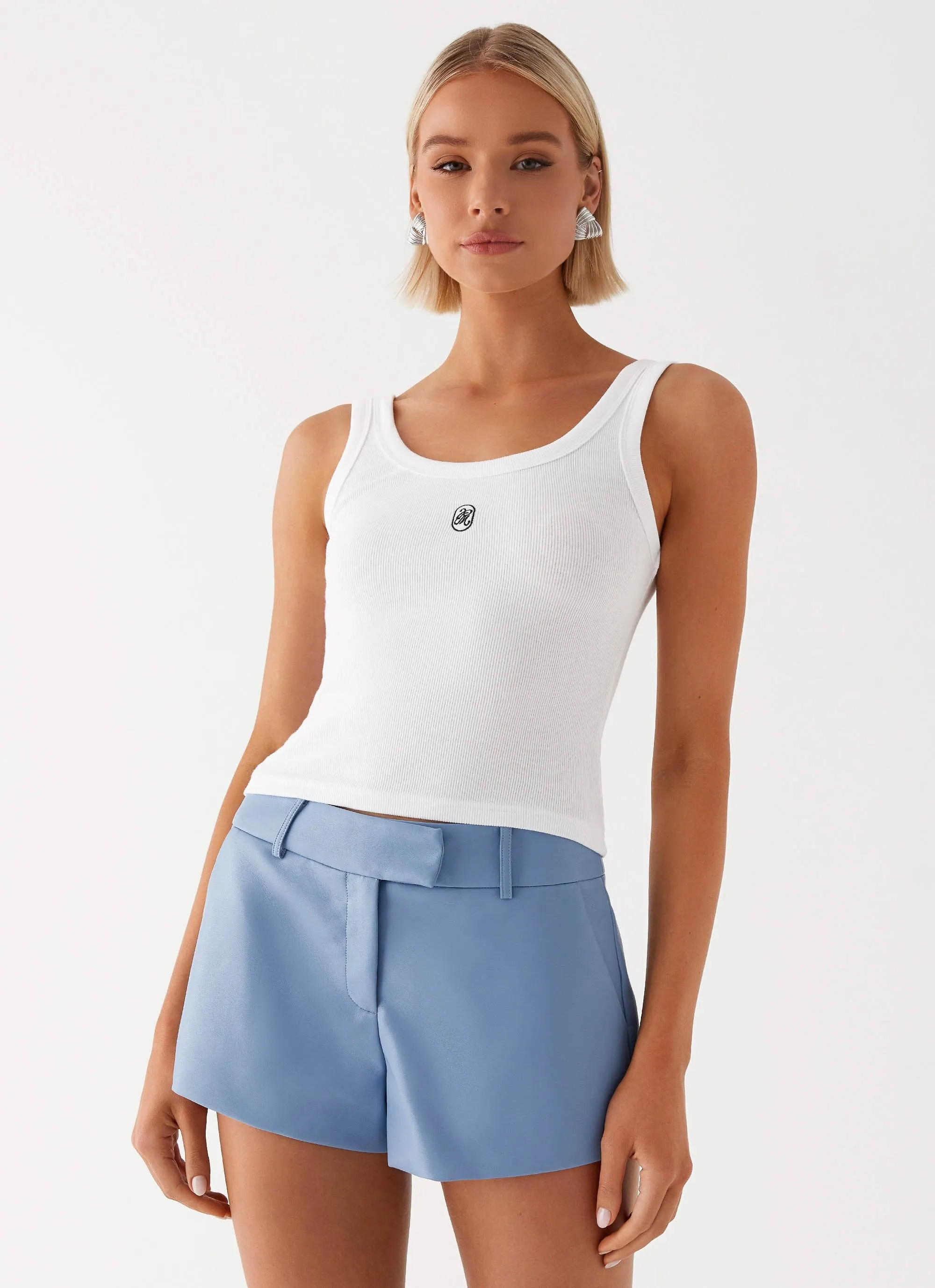 Aspen Mini Shorts - Blue Sleek Comfort Wear