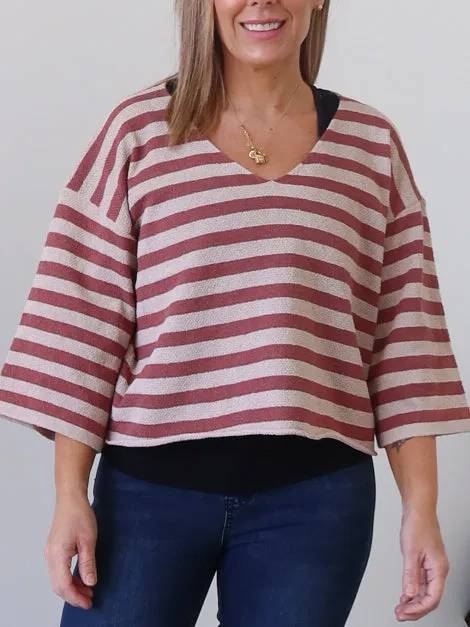 Allegra Knit - Rosewood Reinforced Shoulder Seams MultiDirectional Elasticity