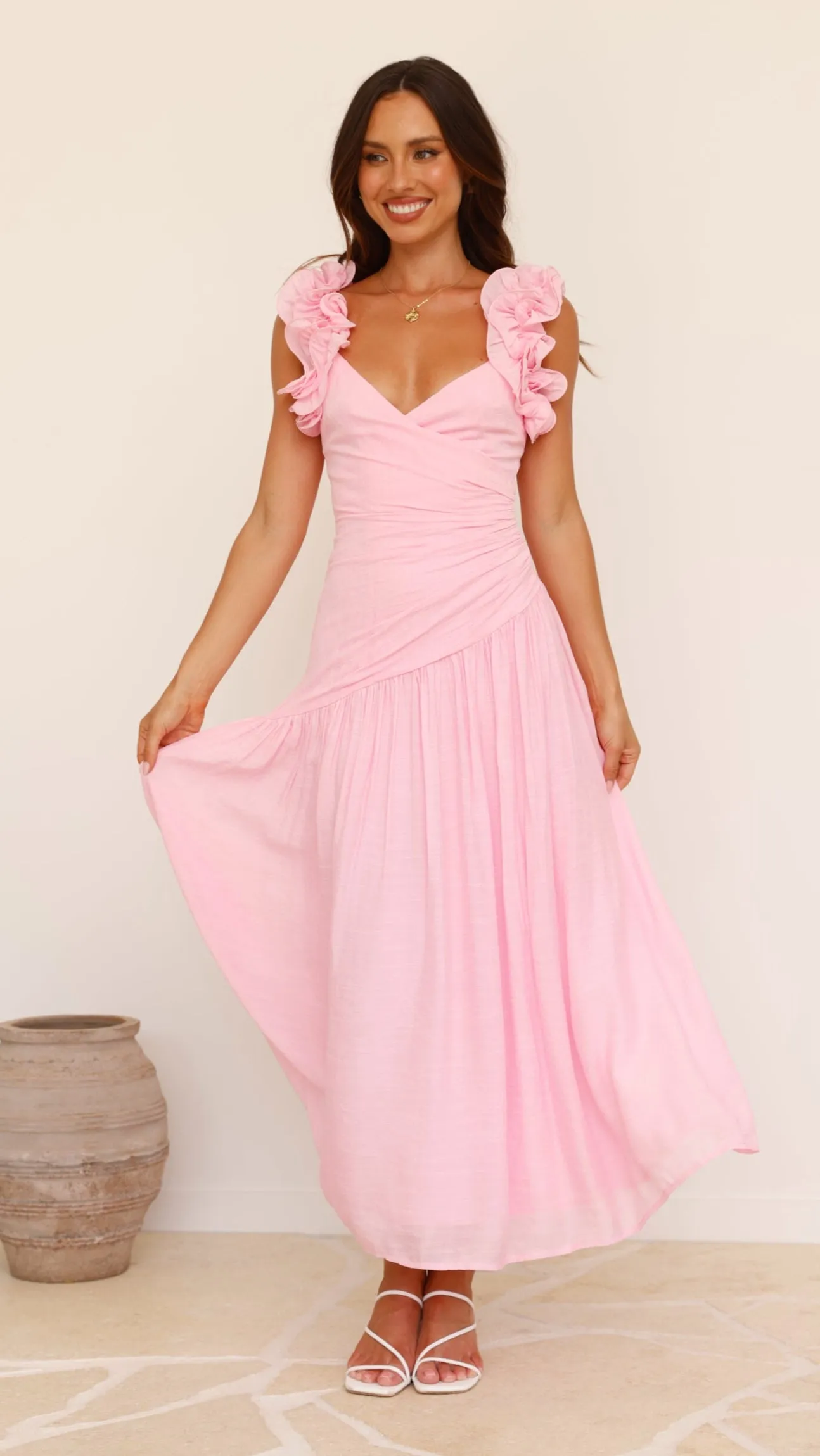 Alma Maxi Dress - Pink All-Occasion Look