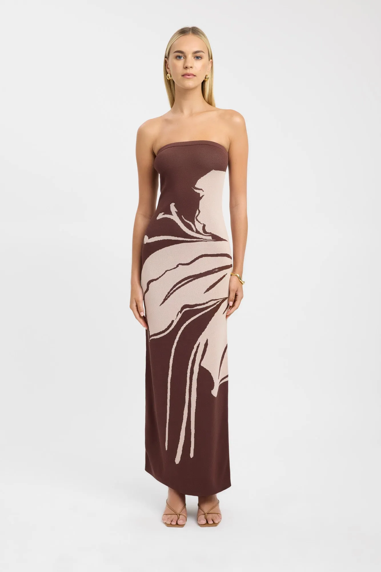 Light Rhythm Aloha Strapless Dress