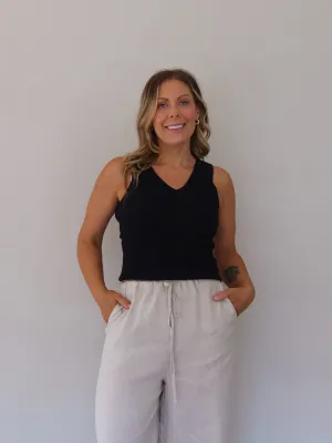 Non Restrictive ShockAbsorbing Core Amina Tank- Black