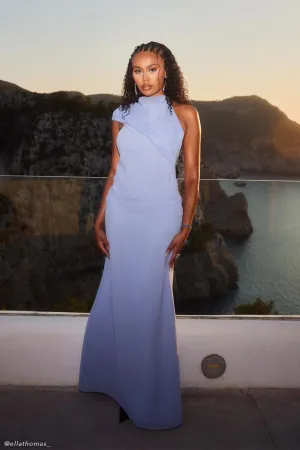 Analia Chiffon Maxi Dress - Lilac Fitted Design Happy Soul