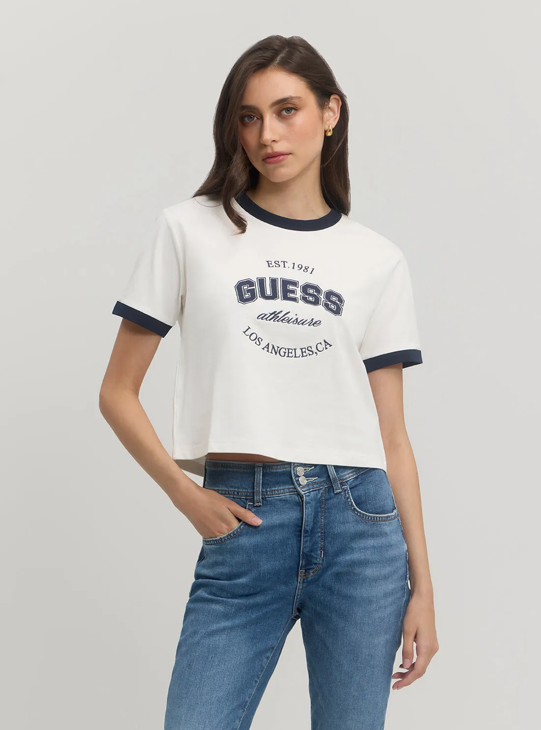 graduation Eco White Blue Raquelle T-Shirt