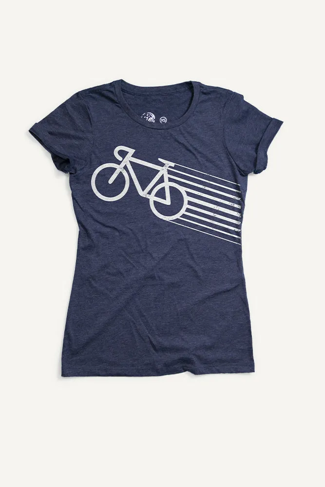 Speedy Bike T-shirt (Womens) Sublimation Resistant Fabric Minimal Comfort Style