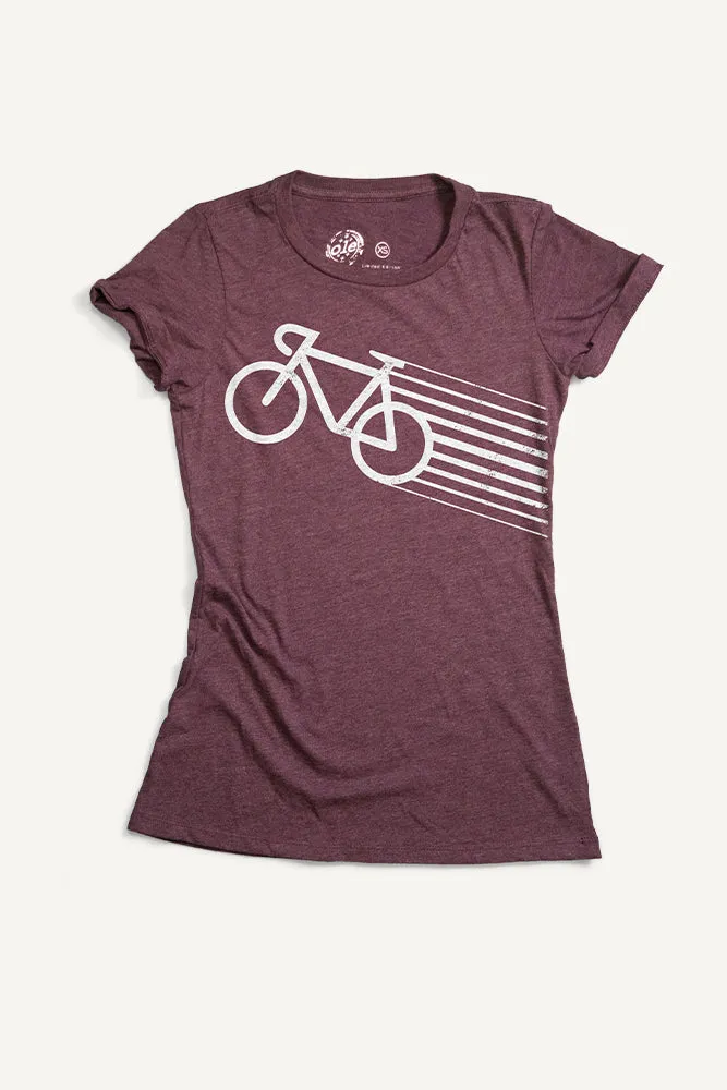 Speedy Bike T-shirt (Womens) Flattering Cut