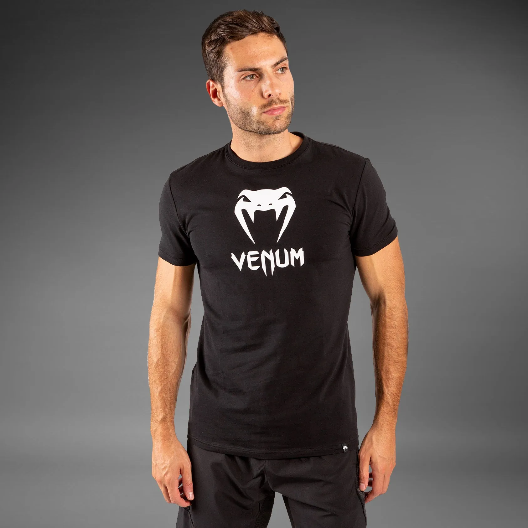 Sleek Fit cotton material Venum Classic T-shirt - Black