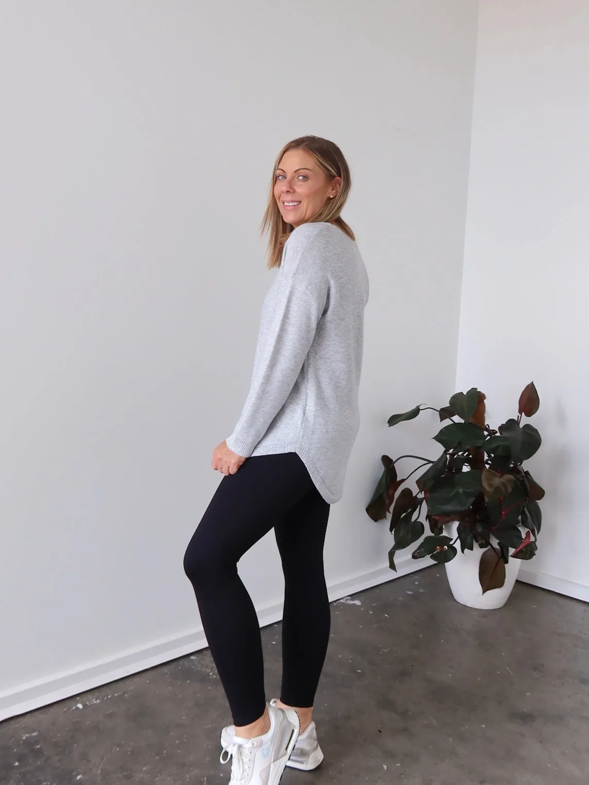 Autumn Ready Thermal Insulation Layer Saxon Knit - Grey