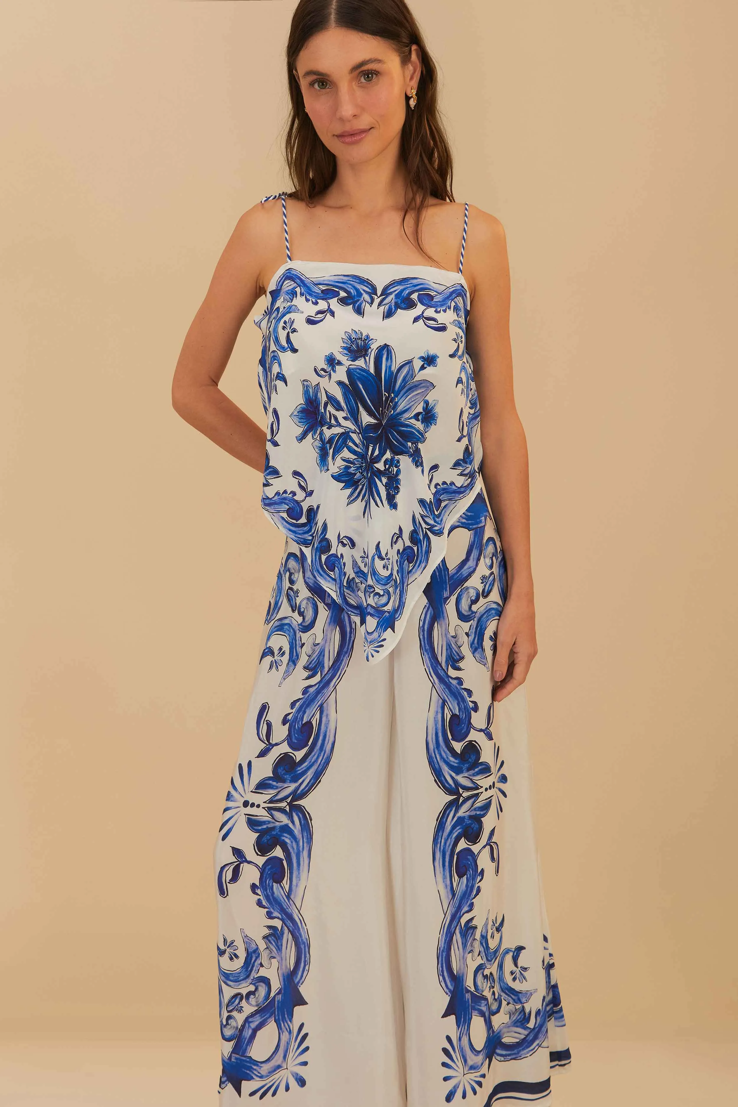 Off-White Garden Tiles Pants Moisture Wicking Technology Perfect Comfort