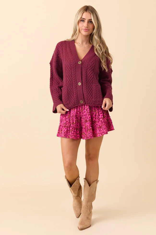 Through the Garden Pink Print Skort Road Trip