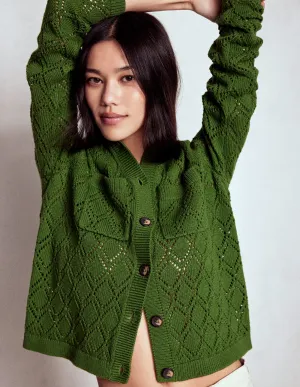 Breathable fabric Astrid Knitted Shirt-Promenade Green