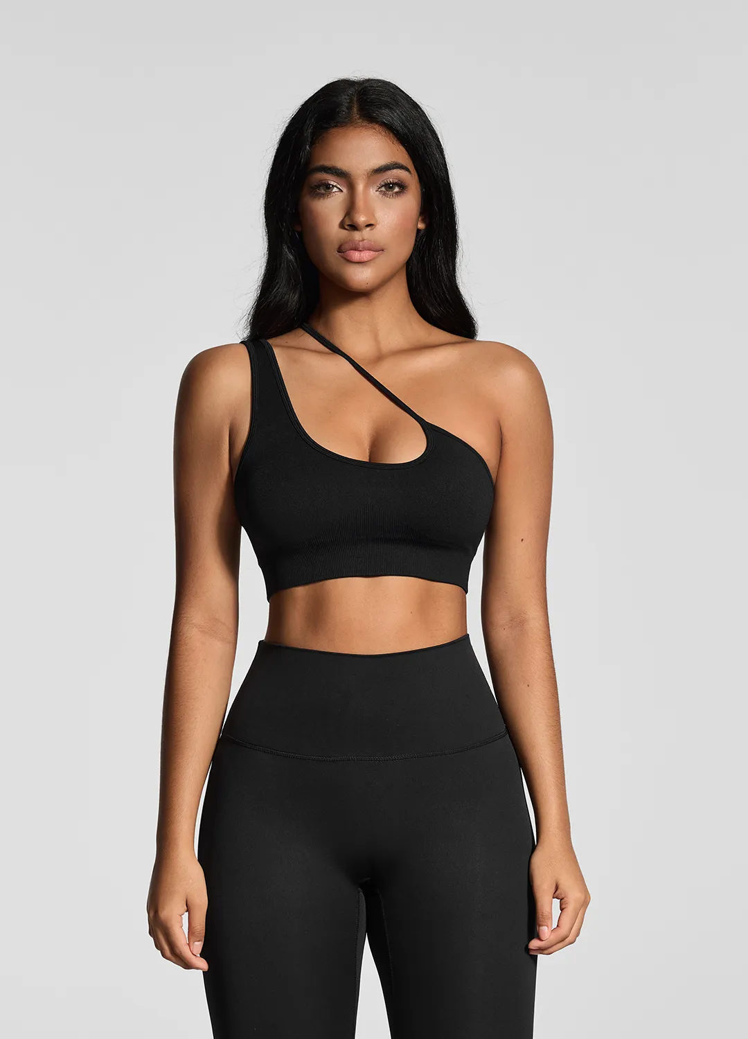 Stretchy Closure Asymmetrical Sports Bra