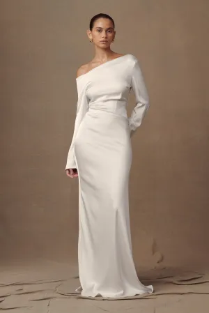 Avery Long Sleeve Maxi Dress - Ivory Dress for brunch Perfectly Fit Look