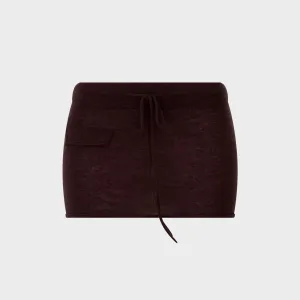 Aya Muse Blaine Skirt - Cocoa Water Repellent Relaxed Motion