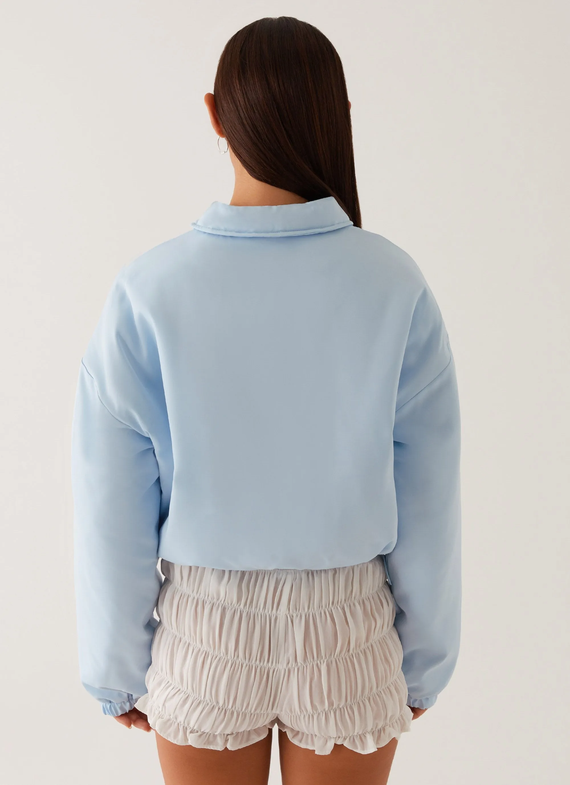 Flexible Cuffs Baltimore Bomber Jacket - Pale Blue