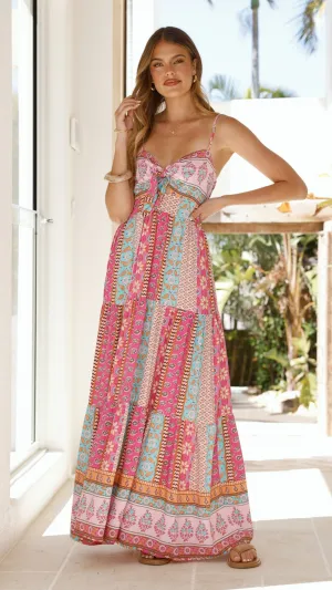 Bambi Maxi Dress - Cedella Print Evening-Wear Easy and Effortless