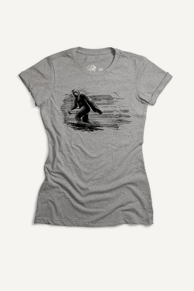 Big Foot T-Shirt (Womens) SoftTouchFinish Printed design