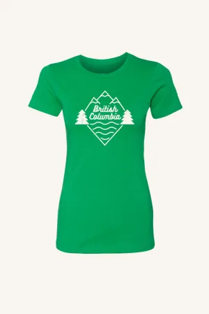 Odor Control Finish Beautiful British Columbia T-shirt (Womens)