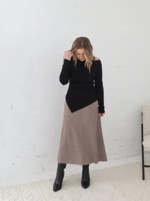 Bianca Skirt - Taupe Performance Wear