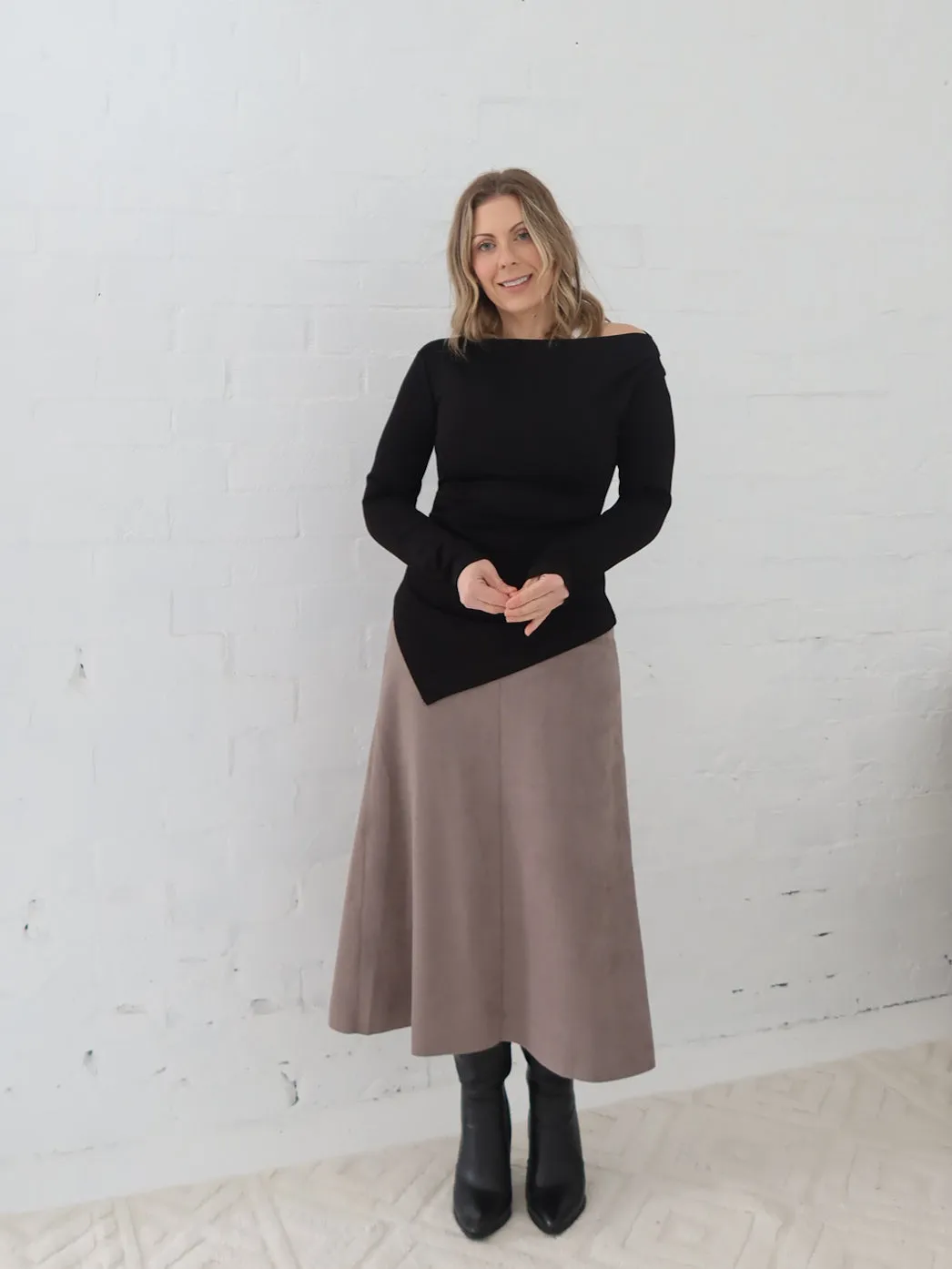 Bianca Skirt - Taupe Young adult