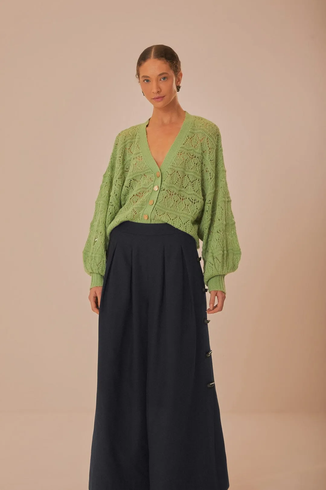 Double Stitched Abrasion Resistant Material Black Button Pants