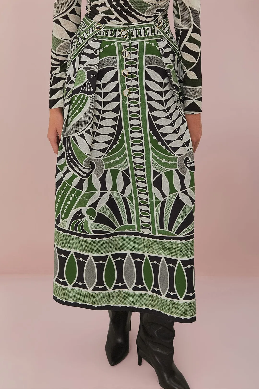 Black Lace Nature Maxi Skirt Velvet Finish Must Have Feature