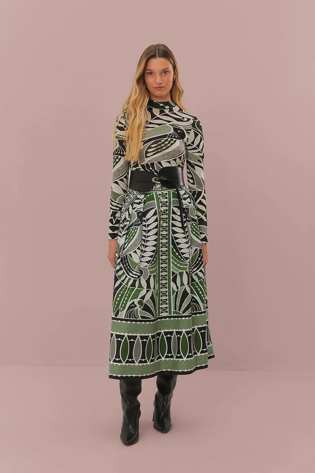 Black Lace Nature Maxi Skirt Style Layering High Shine