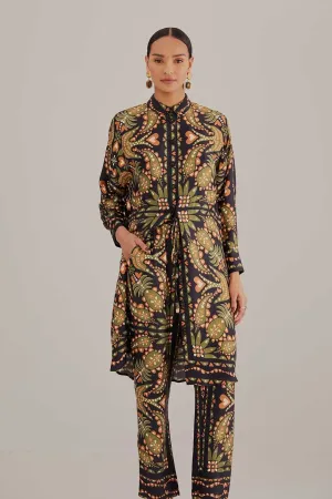 Black Martina Scarf Pants Sporty Layer Chilly Day Comfort