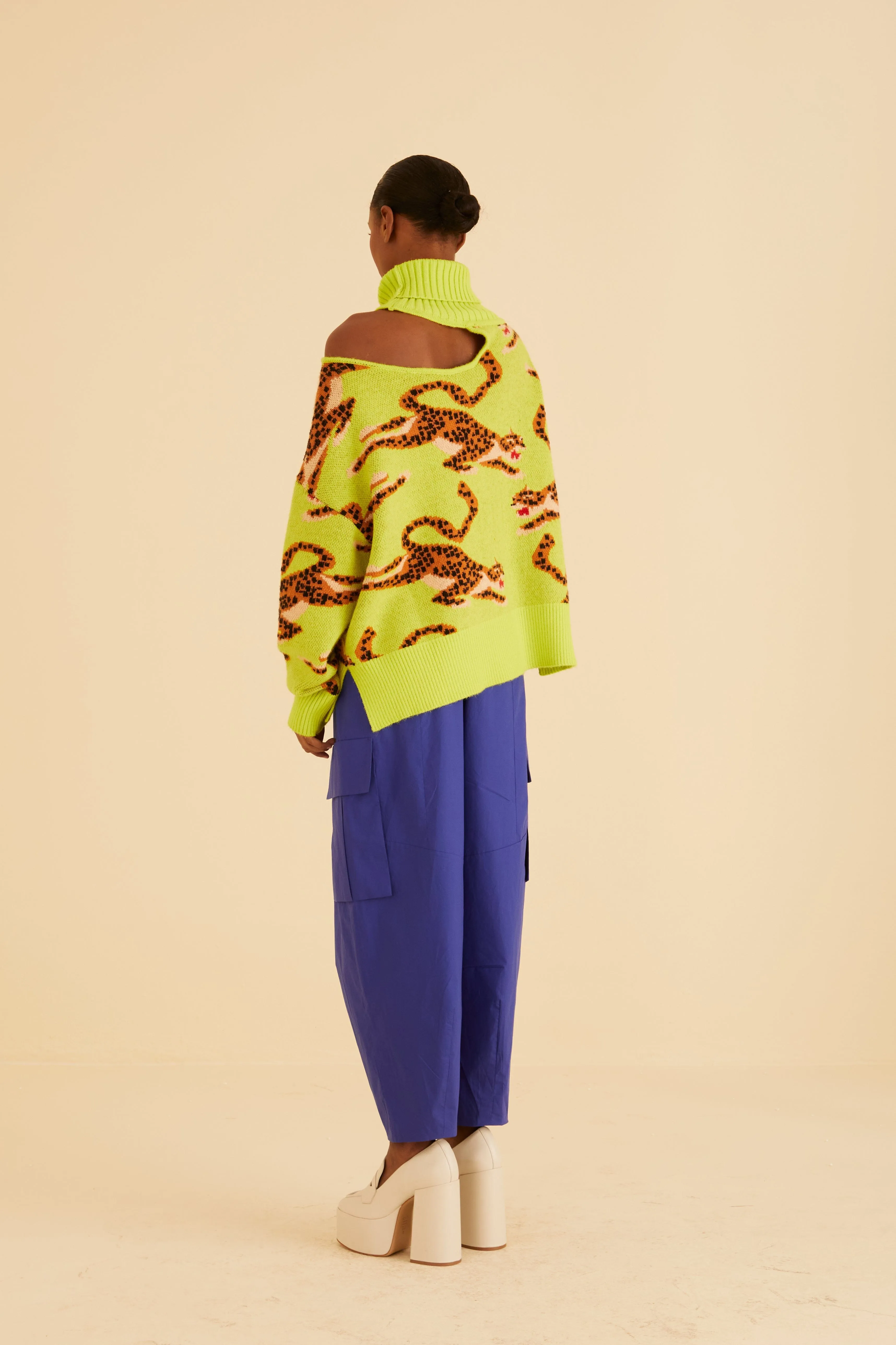 Flat Seams Double Stitched Seams Blue Cargo Pants