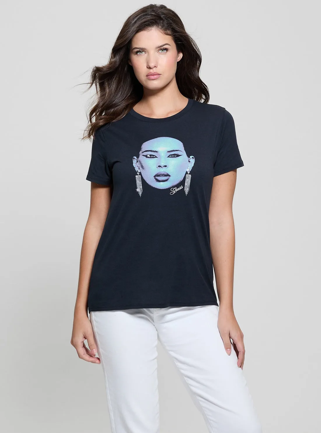 Effortless Look Blue Sometimes Easy T-Shirt