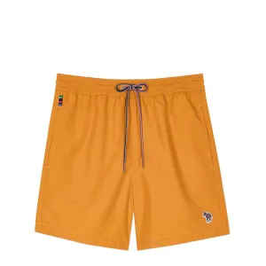 Clean Fabric Easy Stretch Paul Smith Zebra Logo Swim Shorts Mustard