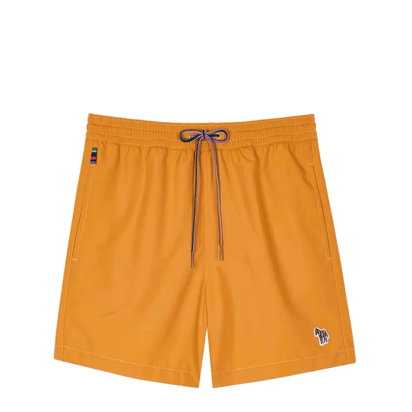 Clean Fabric Easy Stretch Paul Smith Zebra Logo Swim Shorts Mustard