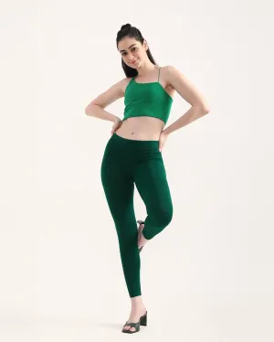 Bottle green ankle Natural Touch