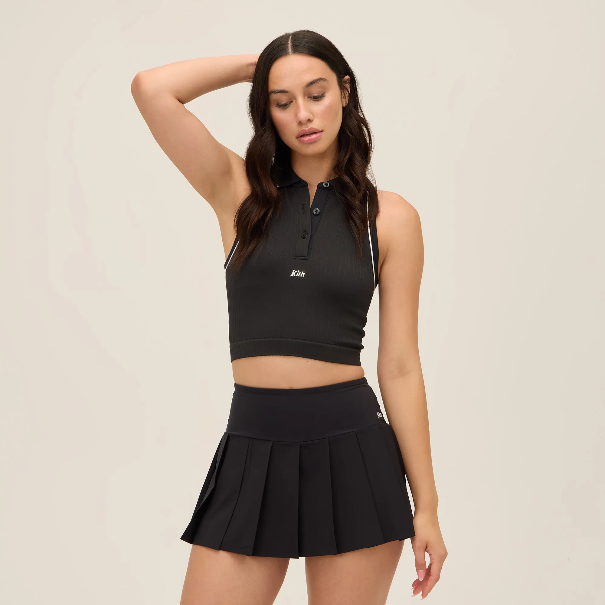 Romantic Vibe Trendy Mood Kith Women for Wilson Eastside Tennis Skirt Light - Black